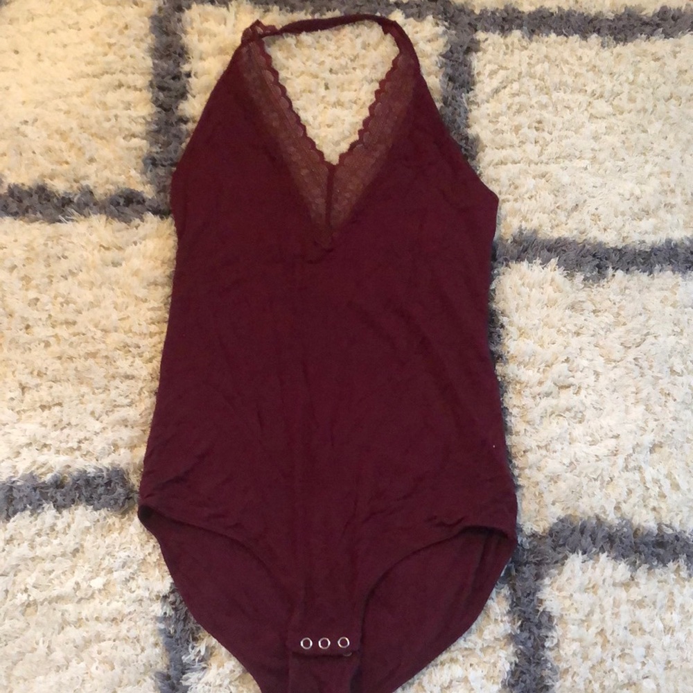 Burnt red body suit